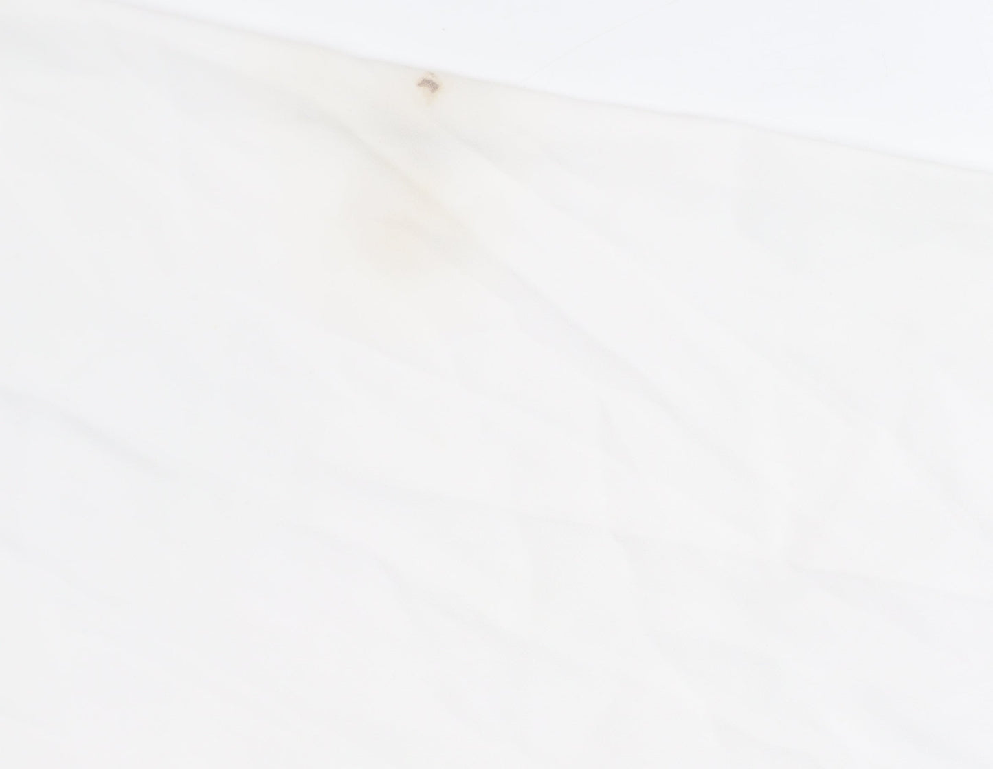Womens UK Size S Zara Regular Fit Cropped White Trousers