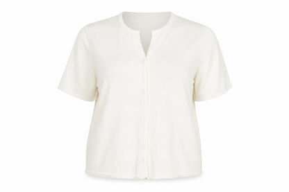 Womens UK Size 20 Ann Harvey White  Button-Up