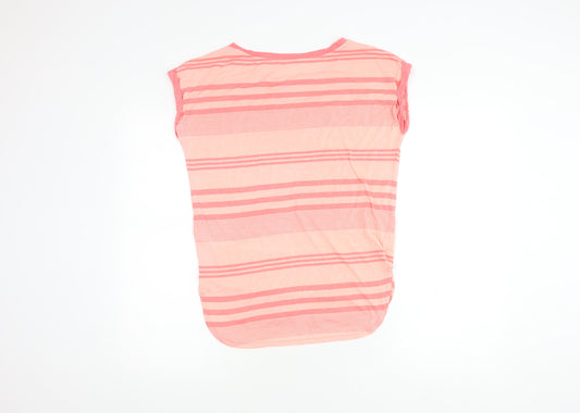 Womens UK Size XS Oasis Pink Basic T-Shirt