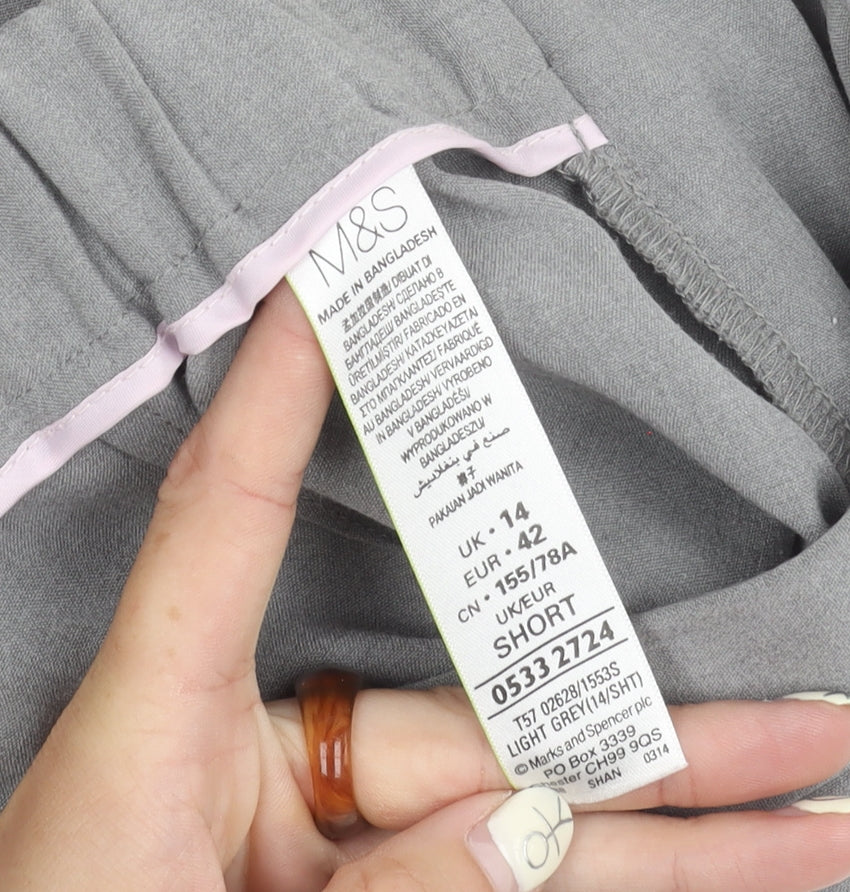 Womens UK Size 14 Marks and Spencer   Grey Trousers
