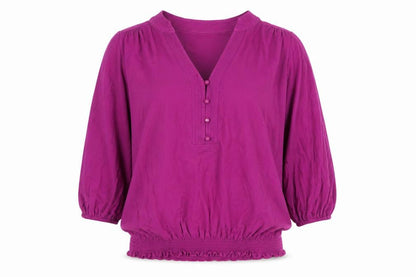 Womens UK Size S Wallis Purple Basic Blouse