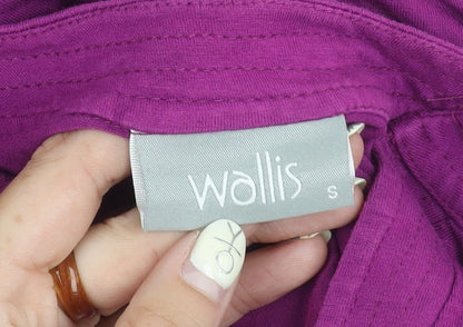 Womens UK Size S Wallis Purple Basic Blouse