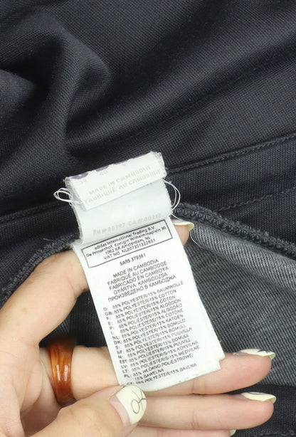 Adidas Women's Black Trousers, Size 8, Elastic Waist