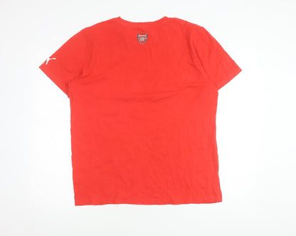 Puma Men's Red Sports T-Shirt L