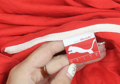 Puma Men's Red Sports T-Shirt L