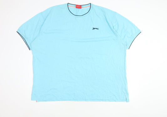 Slazenger Men's Blue 4XL Short Sleeve Crew Neck T-Shirt