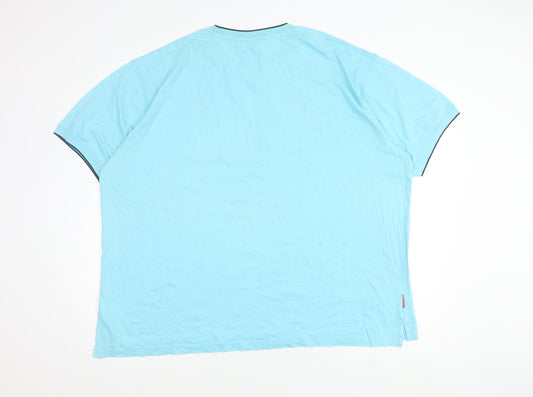 Slazenger Men's Blue 4XL Short Sleeve Crew Neck T-Shirt