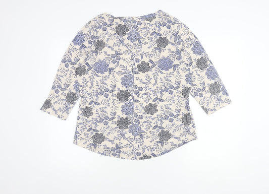 M&Co Women's Multicoloured Floral Top, Size 14