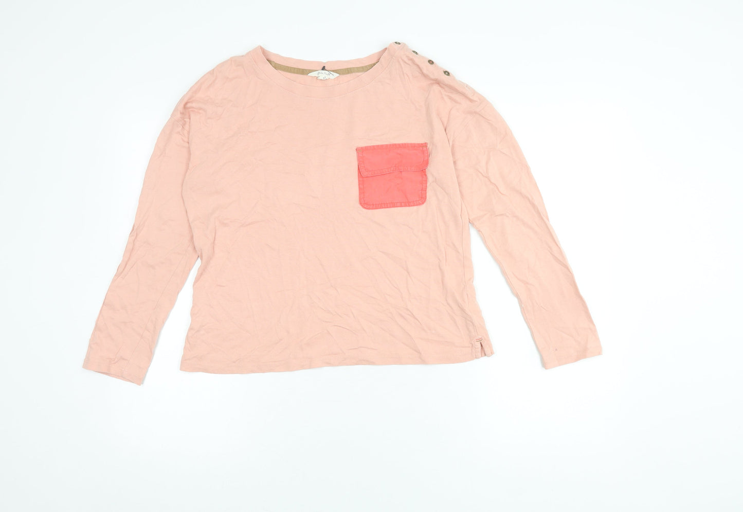 Womens UK Size 12 White Stuff Pink Basic T-Shirt