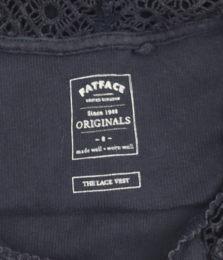Womens UK Size 8 FatFace Blue  Tank