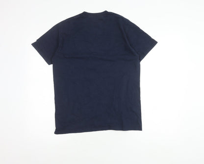 City Champions Men's Blue Sports T-Shirt, S, Graphic Logo