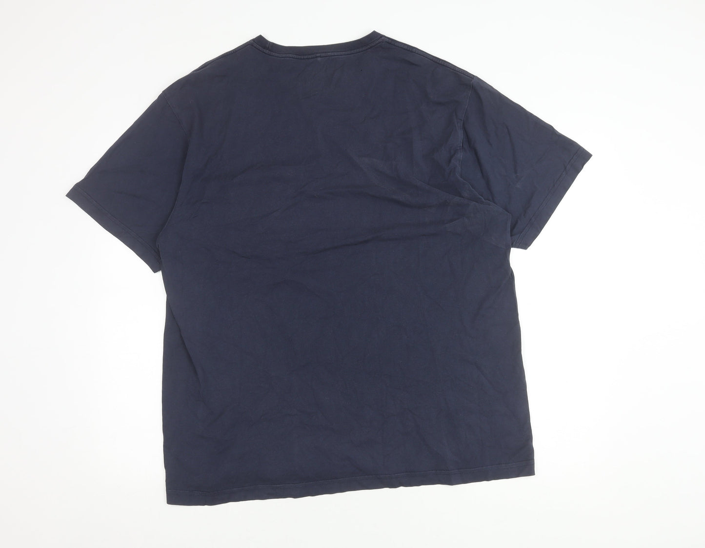 Nautica Men's Blue Cotton Crew Neck T-Shirt L