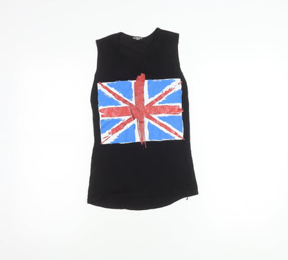 Blossom London Teens Black Tank UK Size 10 Casual Summer