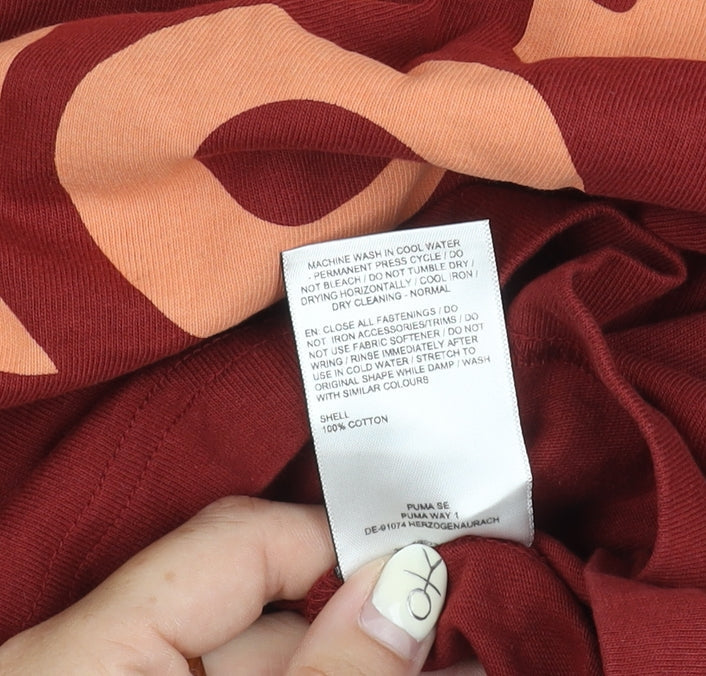 Puma Men's Red Graphic Print M T-Shirt