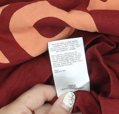 Puma Men's Red Graphic Print M T-Shirt