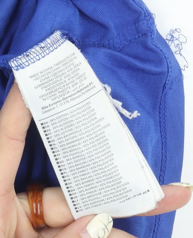 Nike Men's Blue Short Sleeve Athletic T-Shirt M