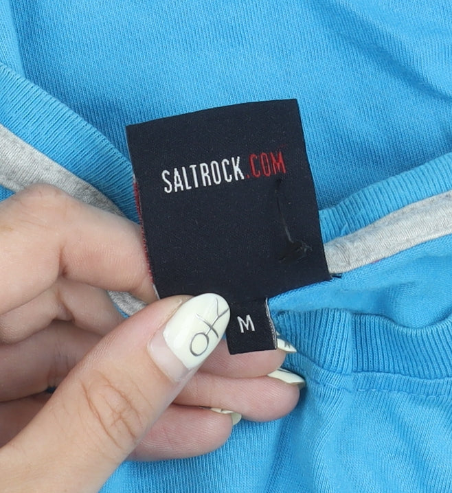 Saltrock Men's Blue Medium Crew Neck T-Shirt