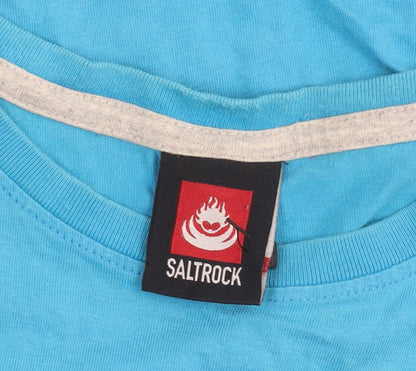 Saltrock Men's Blue Medium Crew Neck T-Shirt