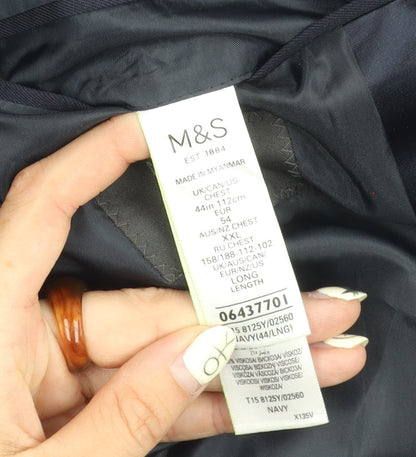 Marks and Spencer Men's Blue XL Blazer Jacket