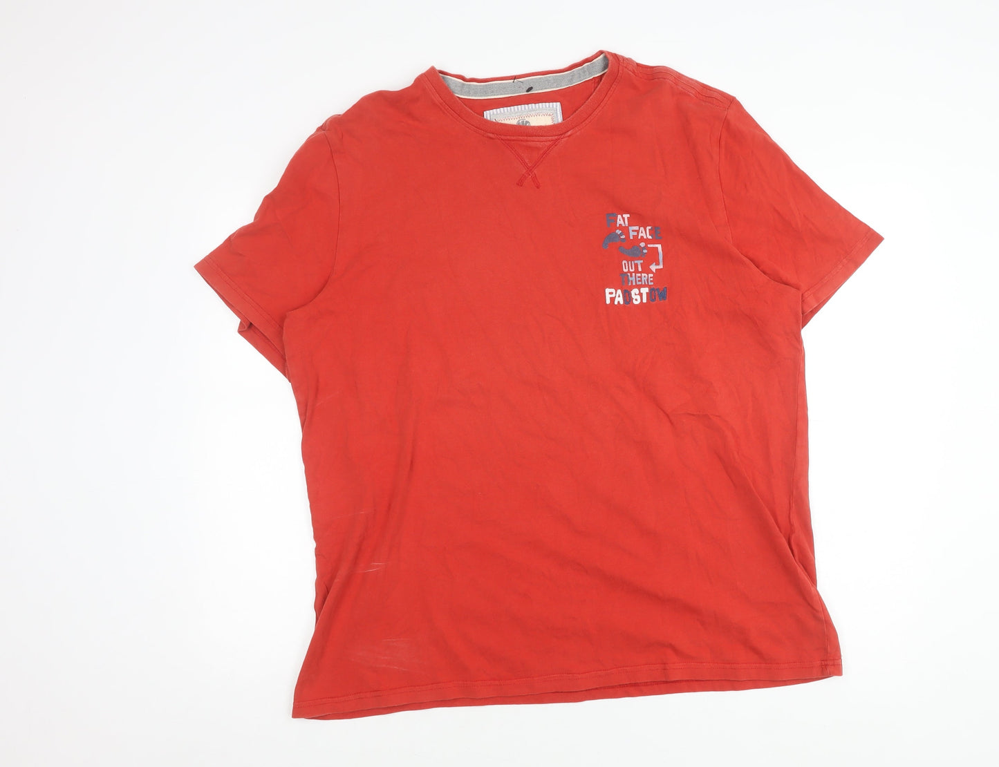 Mens UK Size L Fat Face Red  T-Shirt