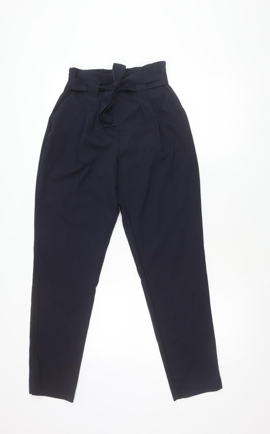 Lipsy Women's Black Tapered Trousers Size 10
