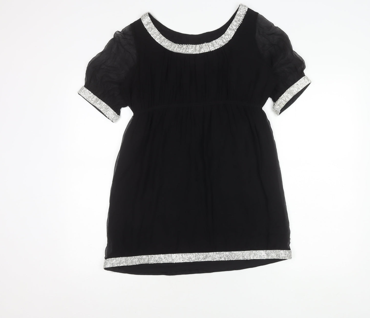 Jovonna London Women's Black Silk Dress Size 10