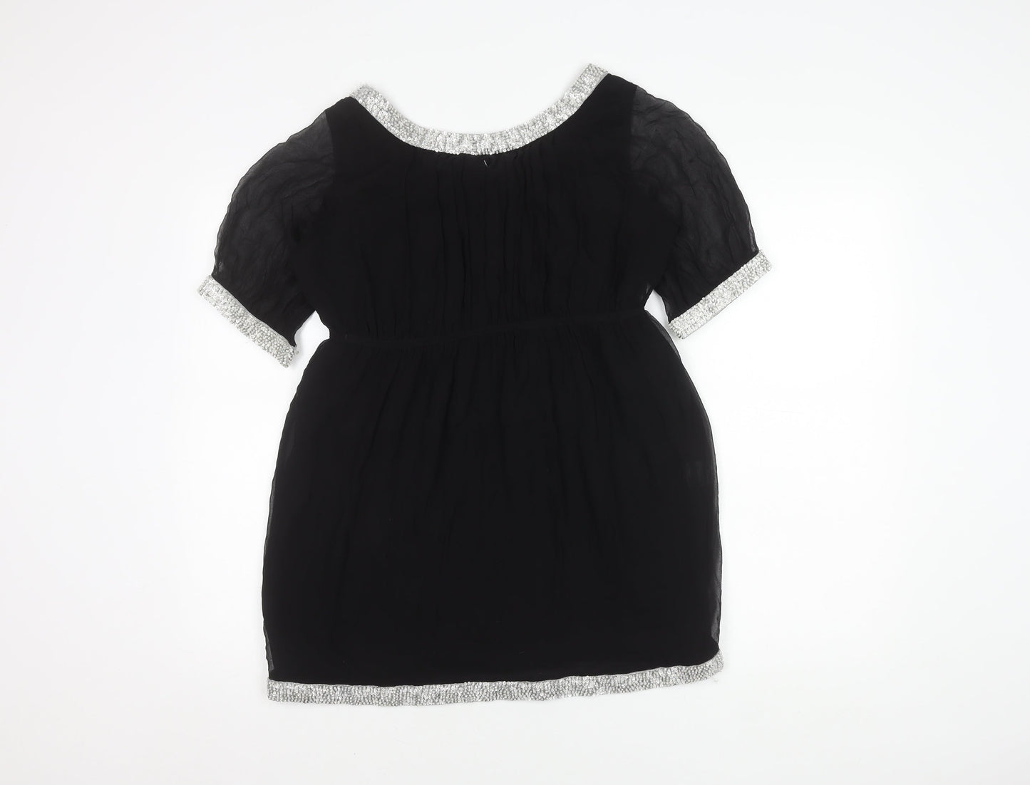 Jovonna London Women's Black Silk Dress Size 10