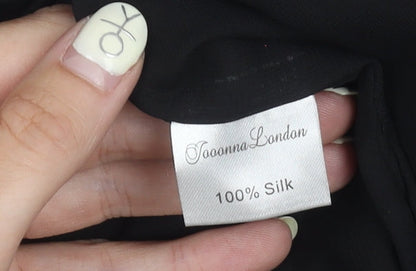 Jovonna London Women's Black Silk Dress Size 10