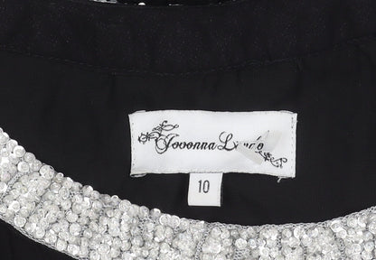 Jovonna London Women's Black Silk Dress Size 10