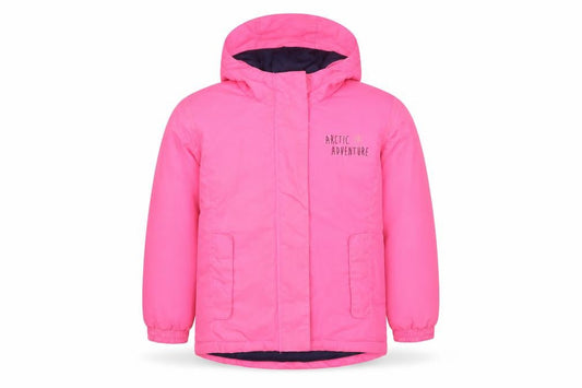 Crivit Girls Pink Puffer Jacket 9-10 Years Hooded Waterproof