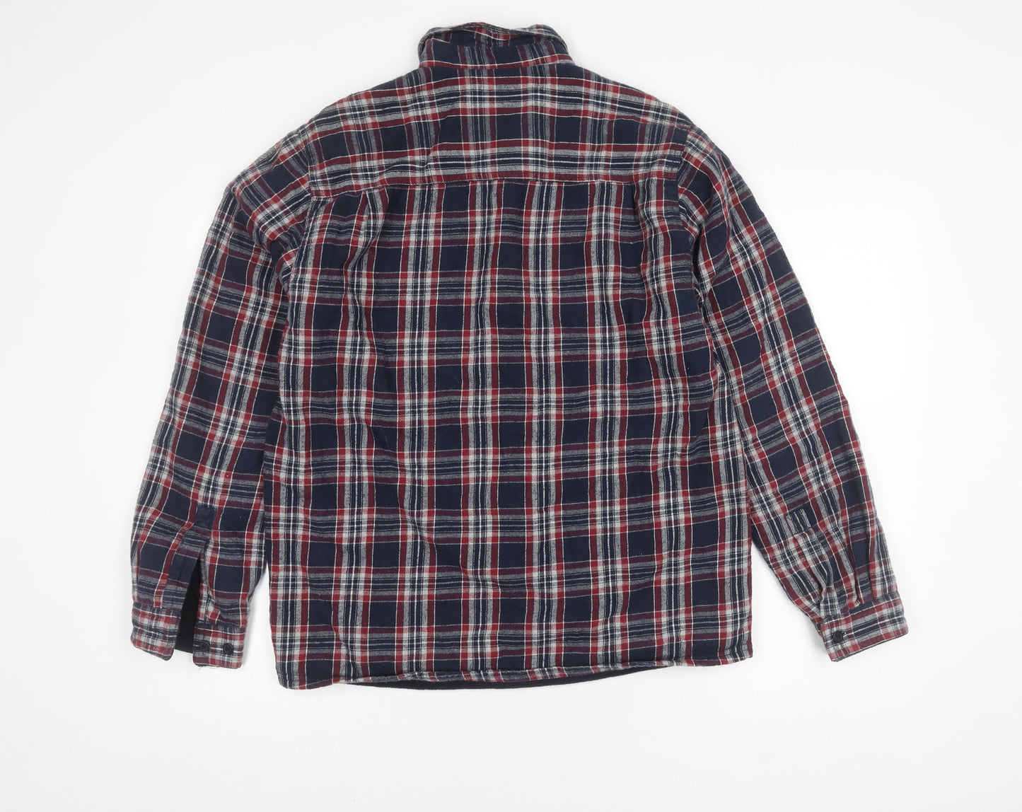 Boston Traders Men's Multicoloured Plaid Button-Up Shirt M