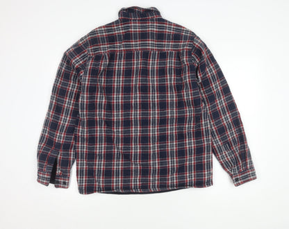 Boston Traders Men's Multicoloured Plaid Button-Up Shirt M