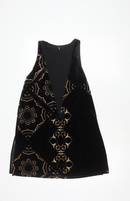 Next Women's Purple Black Dress Size 12