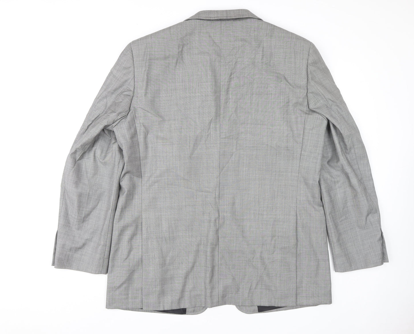 Next Men's Grey Blazer 44 Regular Wool Jacket