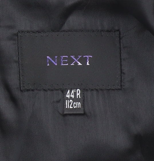 Next Men's Grey Blazer 44 Regular Wool Jacket