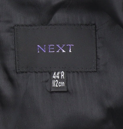 Next Men's Grey Blazer 44 Regular Wool Jacket
