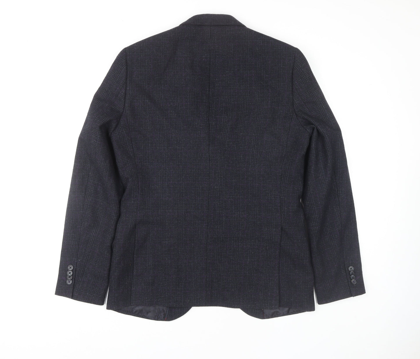 Jeff Banks Men's Grey Check Blazer, Size 38