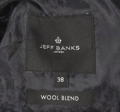 Jeff Banks Men's Grey Check Blazer, Size 38