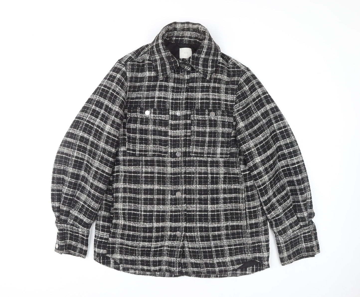 Womens UK Size XS H&M Black Basic Jacket