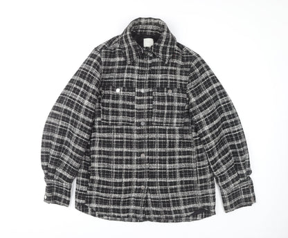 Womens UK Size XS H&M Black Basic Jacket