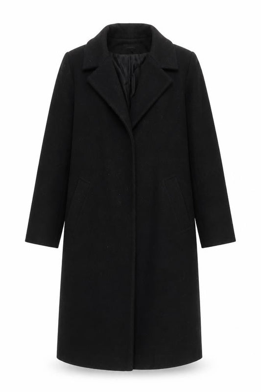 Womens UK Size 8 River Island Black Rain Coat