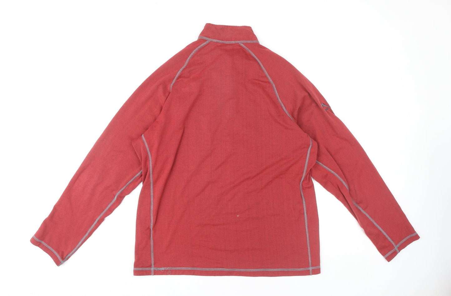 K-WAY Men's Red 1/4 Zip Sweatshirt, Size L