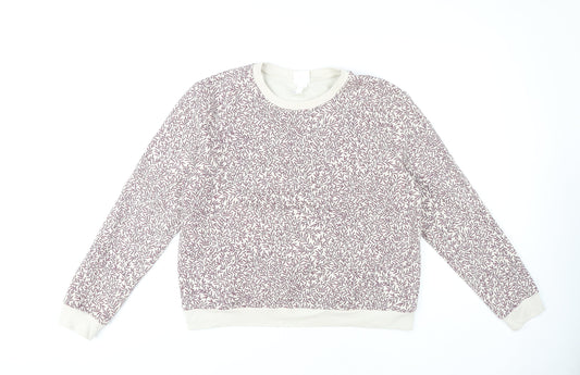 H&M Women's Multicoloured Pullover Sweatshirt, M, Floral