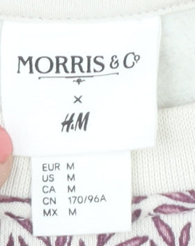 H&M Women's Multicoloured Pullover Sweatshirt, M, Floral