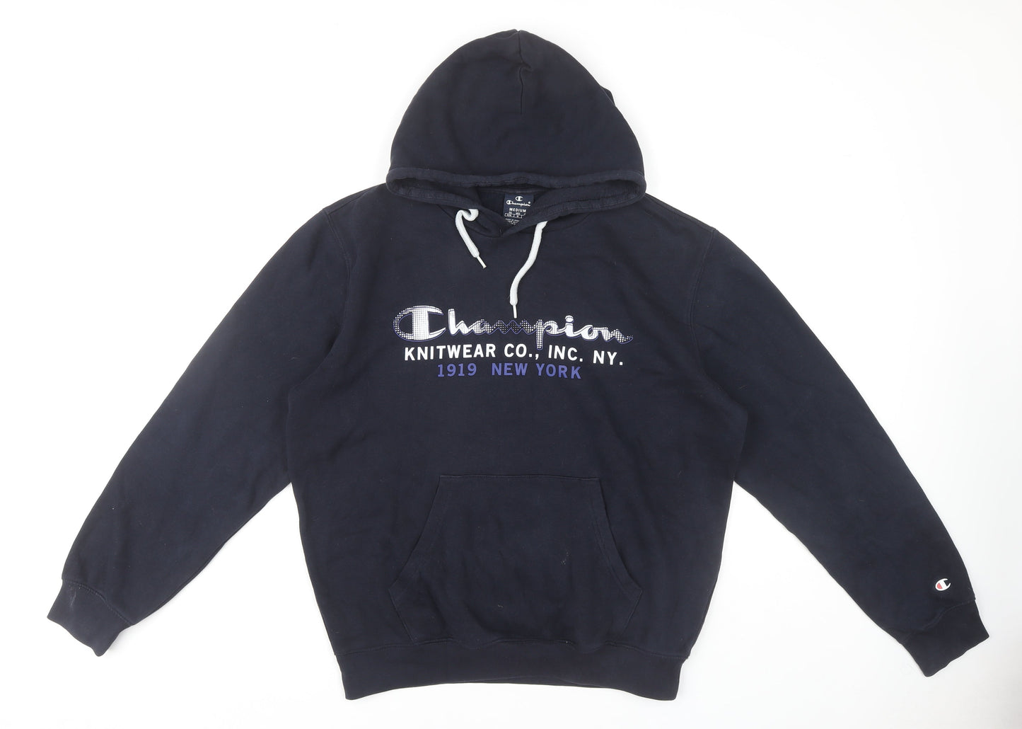 Mens UK Size M Champion Black Pullover Hoodie