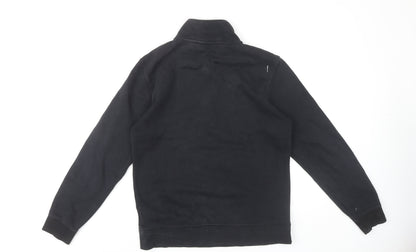 Mens UK Size S Nike Black 1/4 Zip Sweatshirt