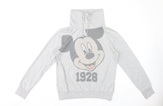 Womens UK Size 12 Disney Grey Pullover Sweatshirt
