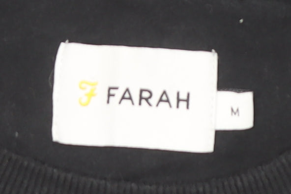 Mens UK Size M Farah Black  T-Shirt