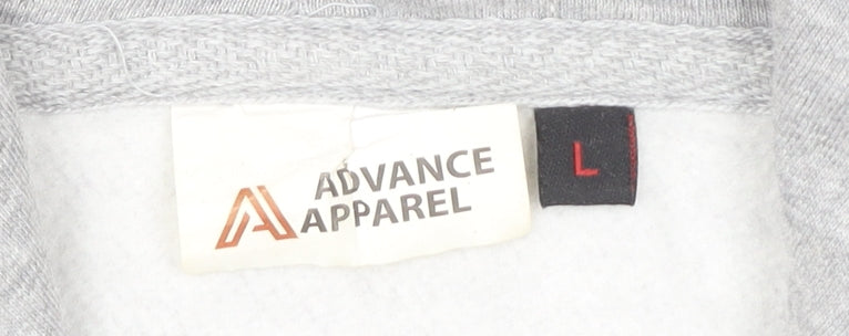Advance Apparel Women's Grey Hoodie Size L University Design