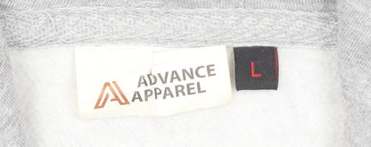 Advance Apparel Women's Grey Hoodie Size L University Design